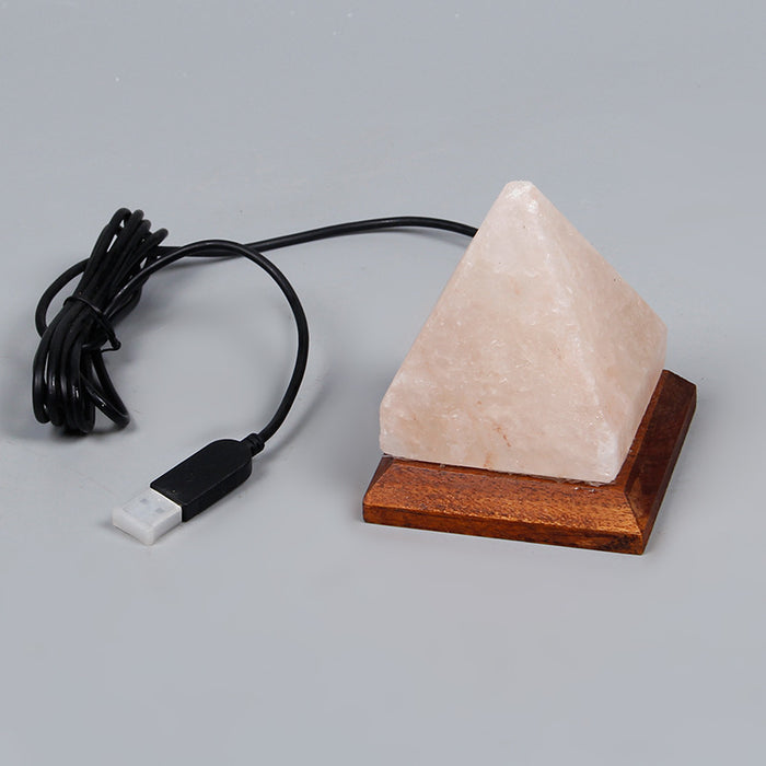 Himalayan Crystal Salt Lamp Usb Natural Shape