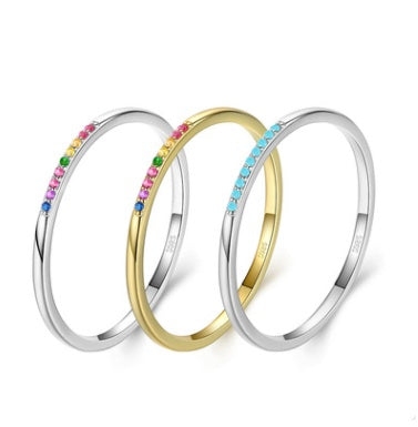 Rainbow Stone Ring