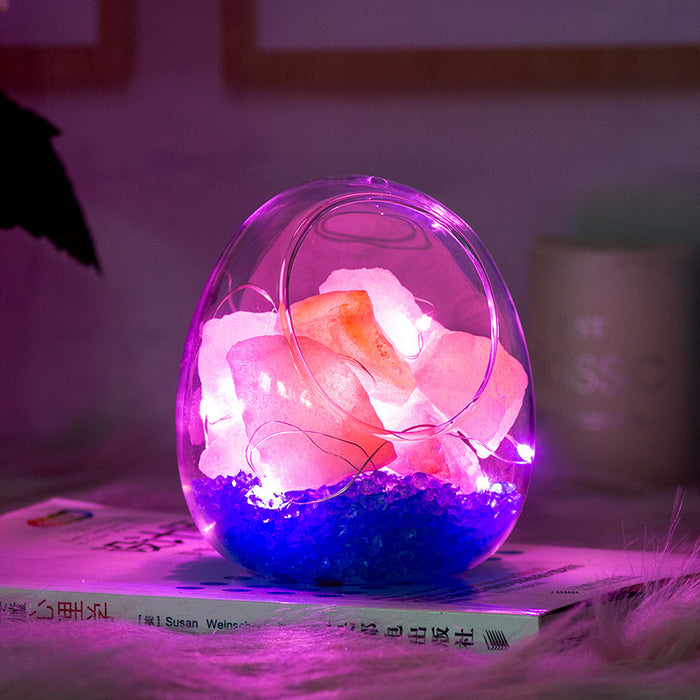 Gift Bedside Night Light Himalayan Crystal Salt Lamp