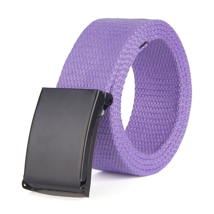 Solid Color Canvas Belt