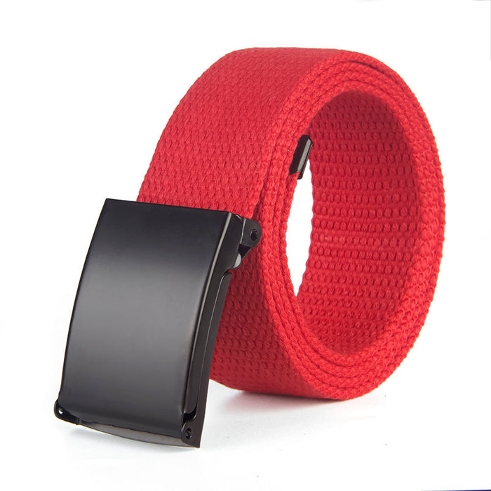 Solid Color Canvas Belt