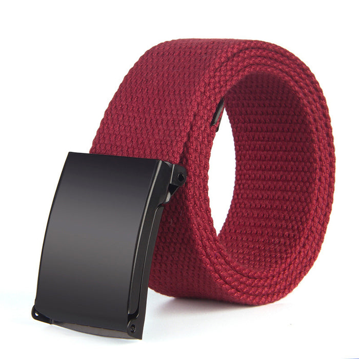 Solid Color Canvas Belt