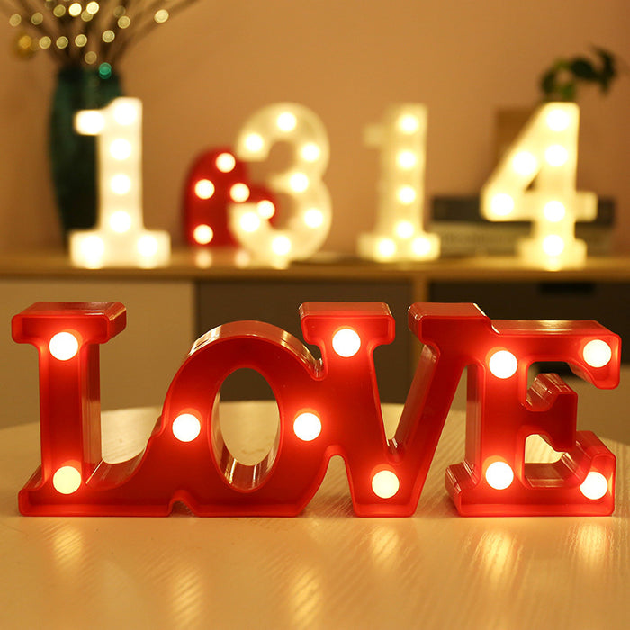 Luminous LED Letter Number Night Light