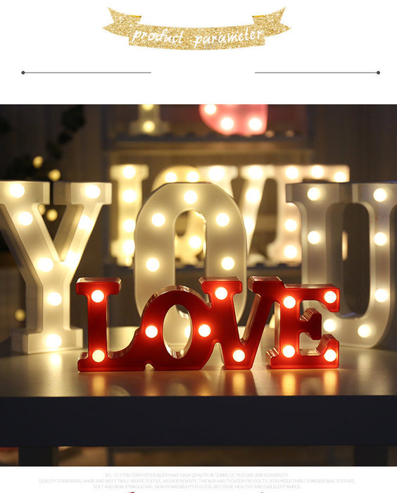 Luminous LED Letter Number Night Light