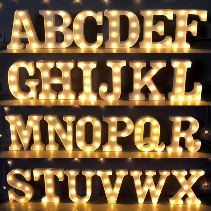 Luminous LED Letter Number Night Light