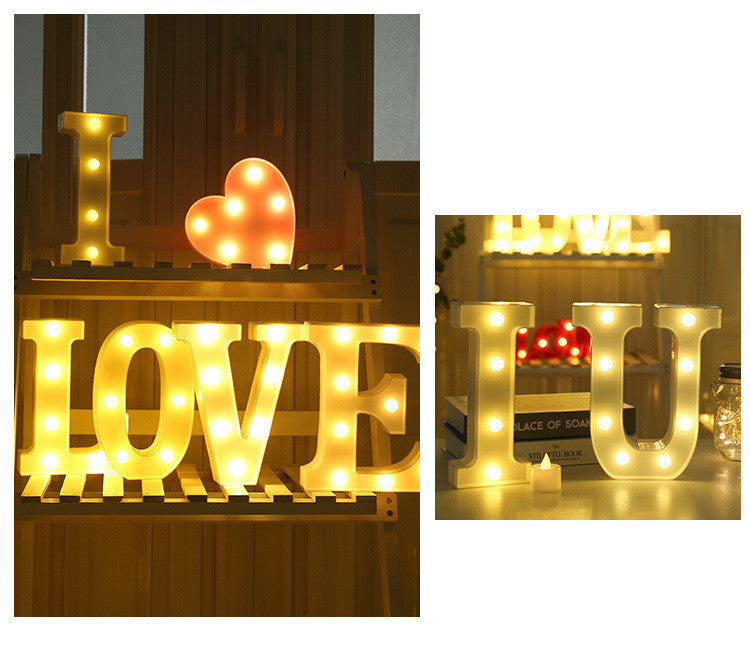 Luminous LED Letter Number Night Light