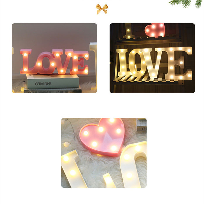 Luminous LED Letter Number Night Light