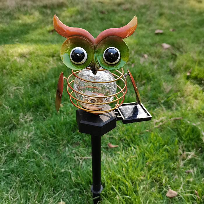 Solar Owl Lawn Lamp