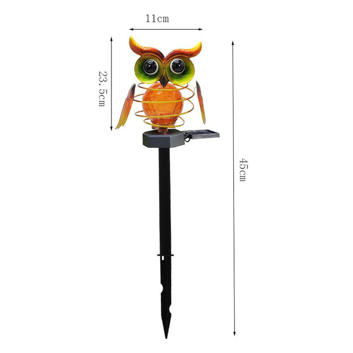 Solar Owl Lawn Lamp