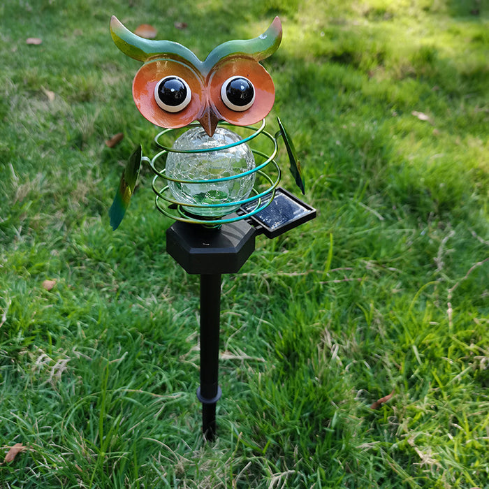 Solar Owl Lawn Lamp