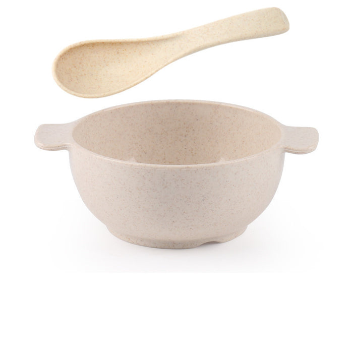 Wheat Straw Bowl Spoon Set