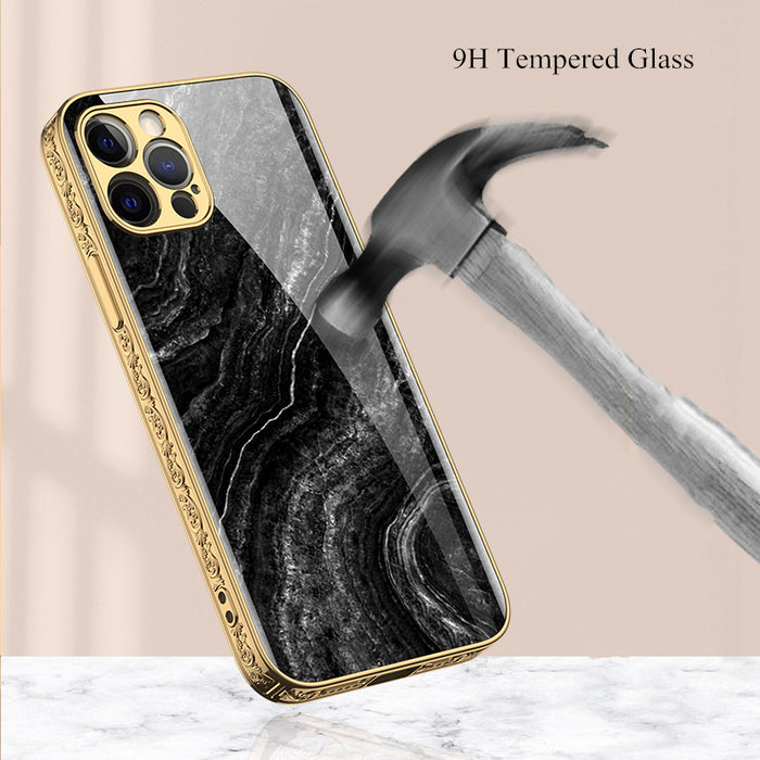 Mobile Phone Shell Embossed Electroplating Phone Case