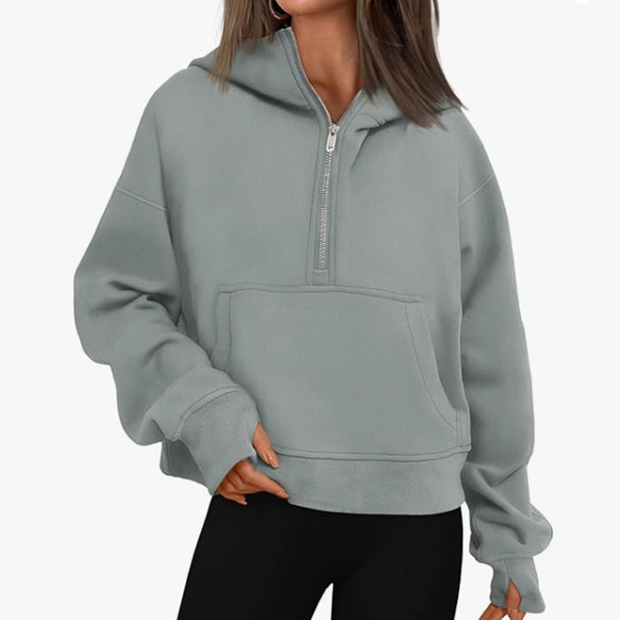 Loose Hooded Sweatshirt