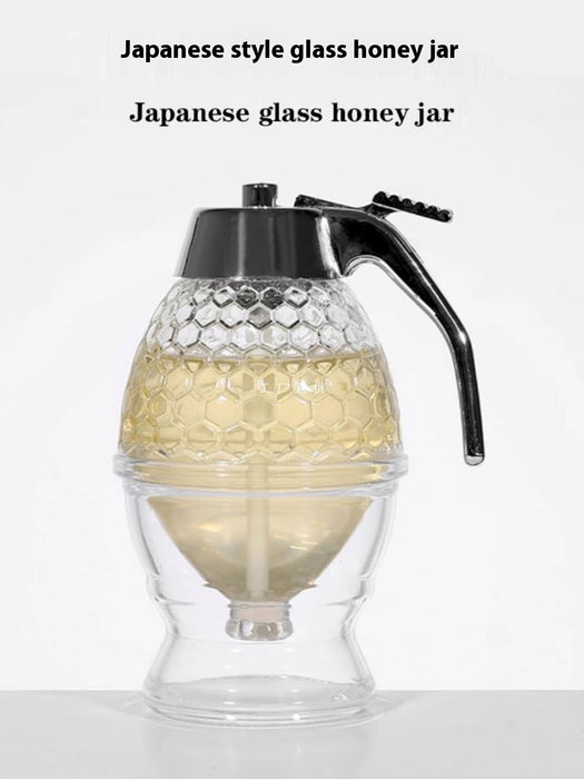 Glass Honey Pot Gift Pressing Honey Portable Storage Bottle