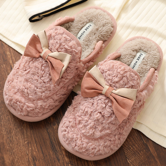 Autumn And Winter Cute Indoor Couple Cotton Slippers