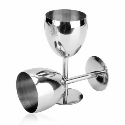 Stainless Steel Red Wine Glass Set