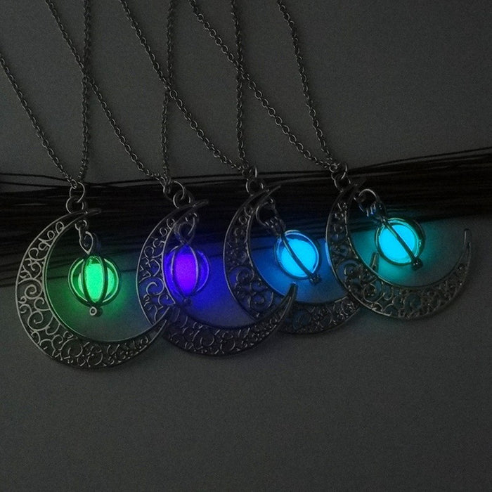 Natural Glowing Stone Necklace