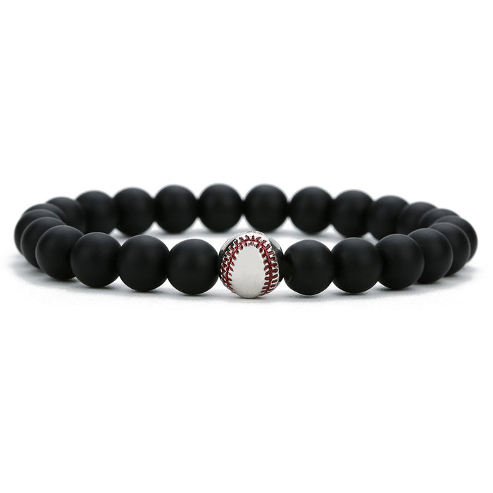 Men's baseball bracelet