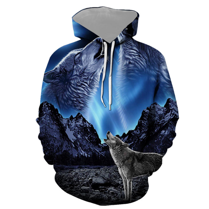 Digital Print Hooded Sweatshirt