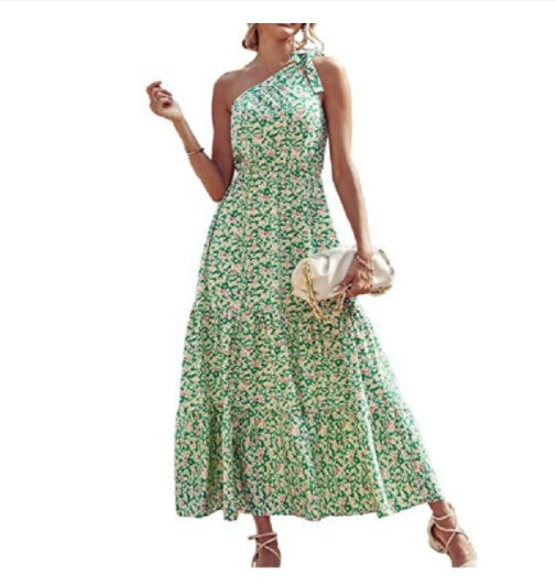 Bohemian Floral Beach Swing Long Dress