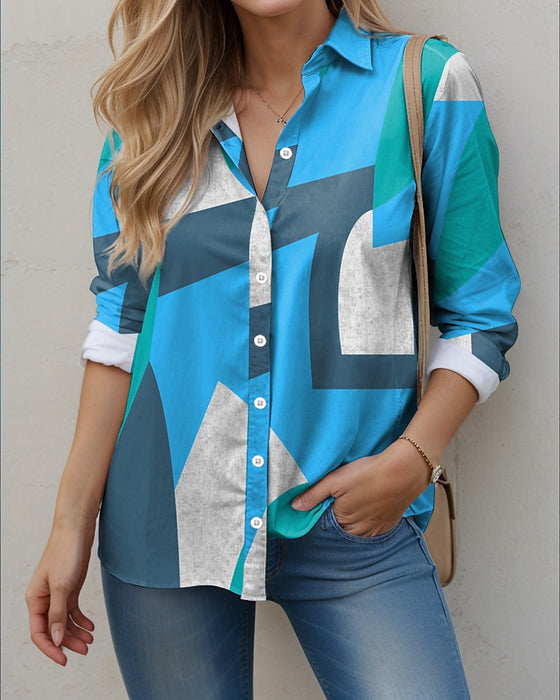 Geometric Printed Top