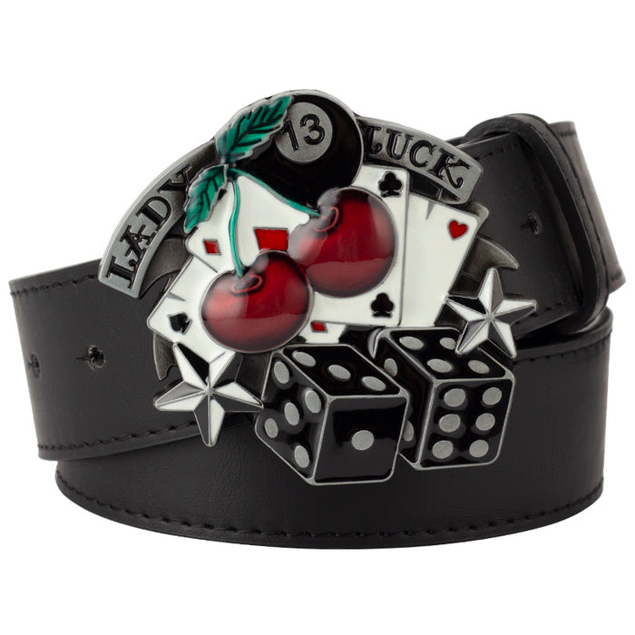 Poker Buckle Hip-hop Belt