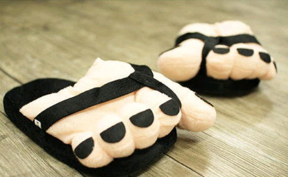 Winter men & women cute five-finger toe big feet