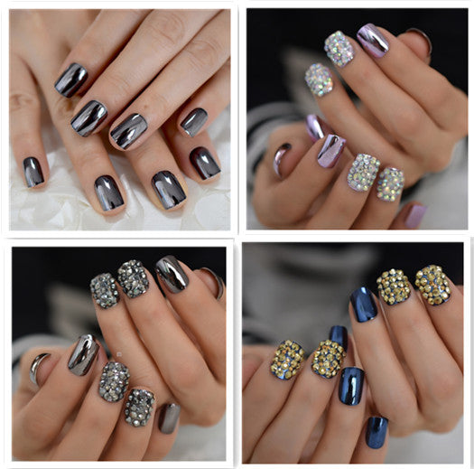 Metal Cute False Nails