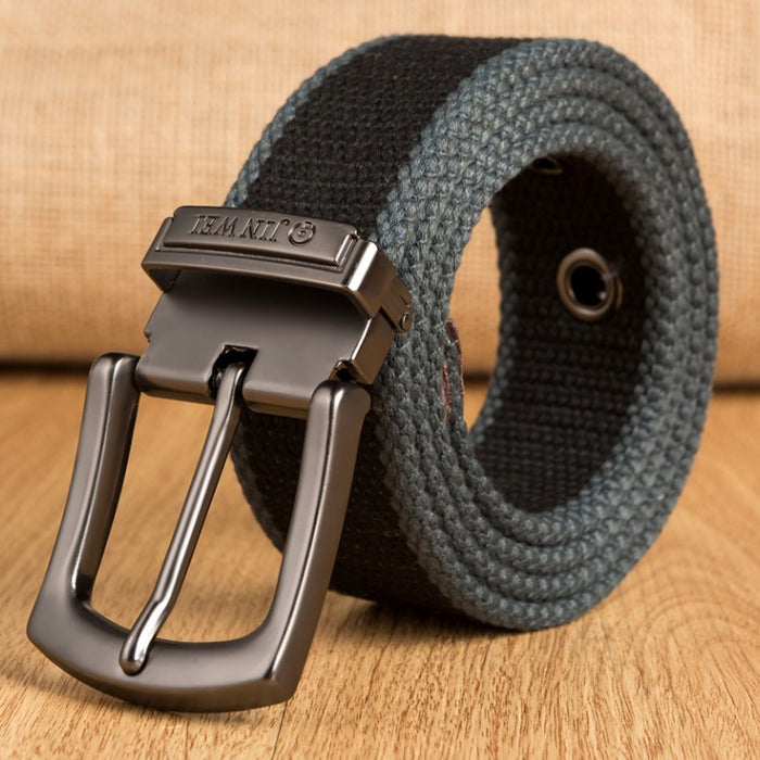 Pin Buckle Canvas Belt