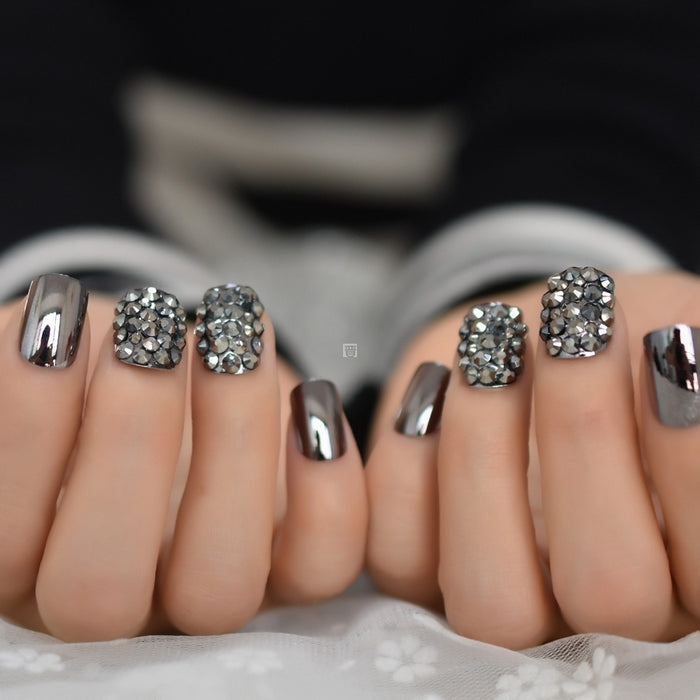 Metal Cute False Nails