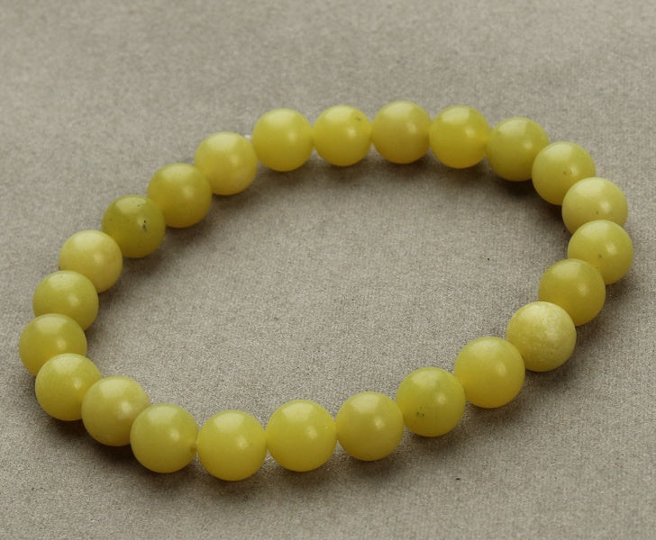 Sandstone Round Bead Bracelet