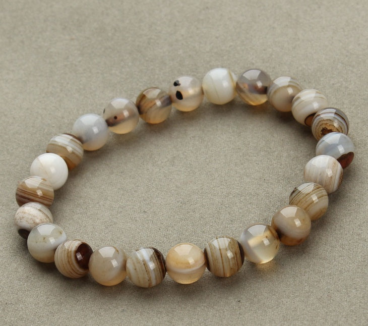 Sandstone Round Bead Bracelet