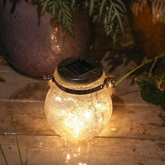 Crack Ball Glass Jar Light