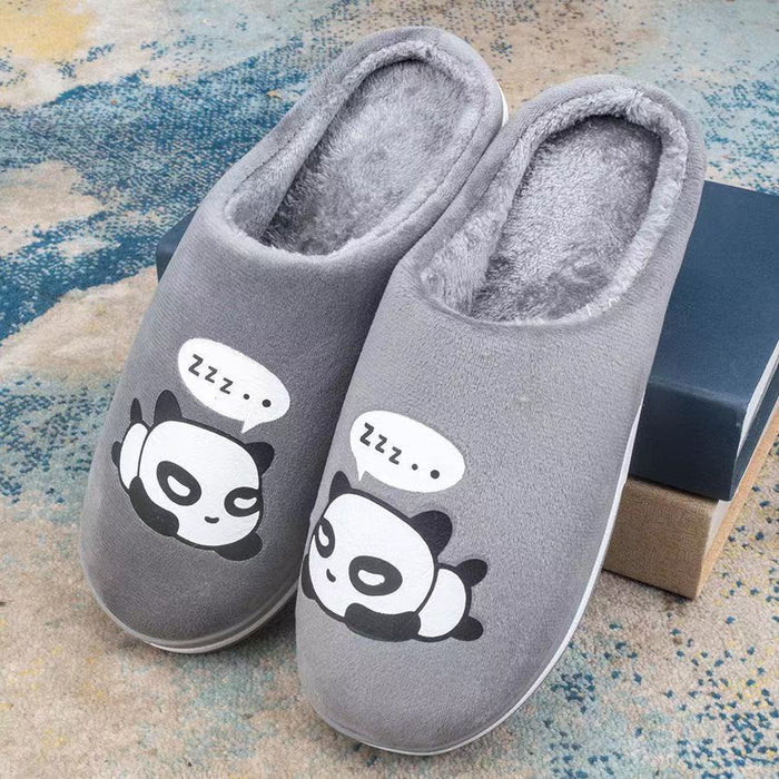 Men & Women Winter Fleece-lined Non-slip Slippers