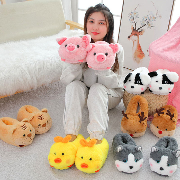 Winter Warm Home Floor Cute Slippers