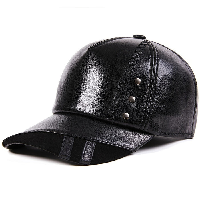 Leather Baseball Cap