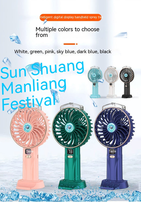 Spray Handheld Digital Fan