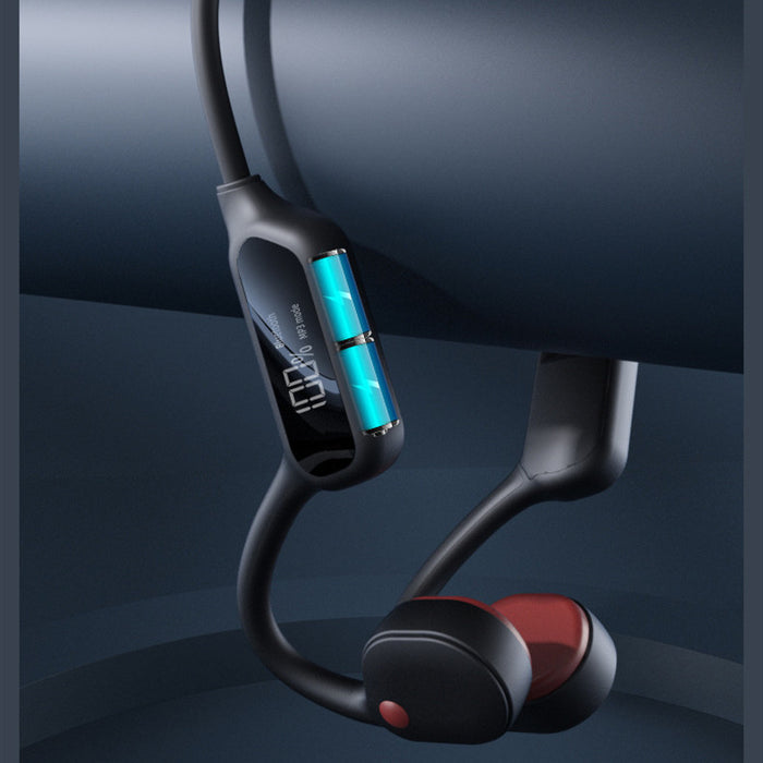 Digital Display Bluetooth Headset For Bone Conduction Sports