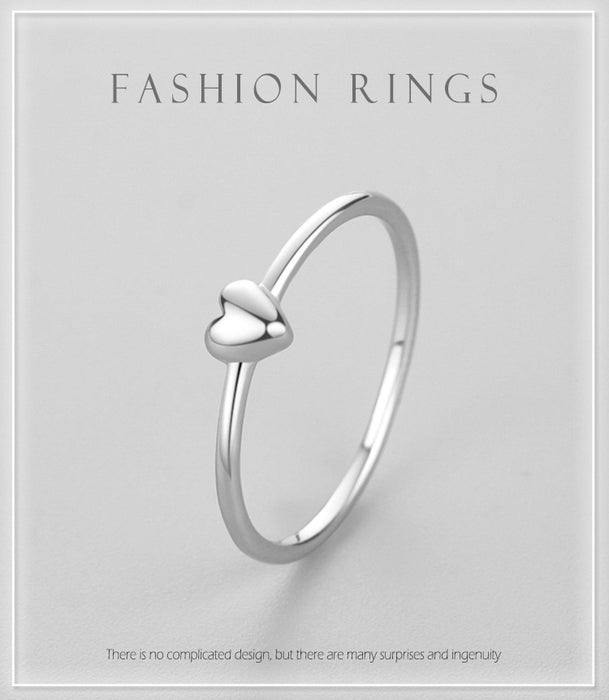 Plain Simple Heart-shape Ring