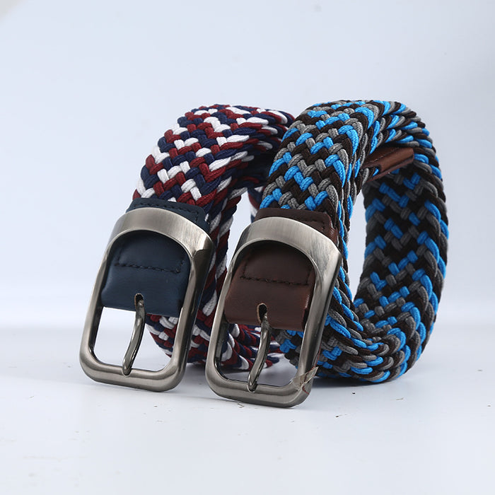 Woven Canvas Elastic Belt