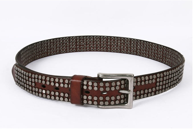 Pin Buckle Leather Belt