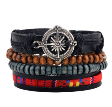 Beaded Leather Bracelet