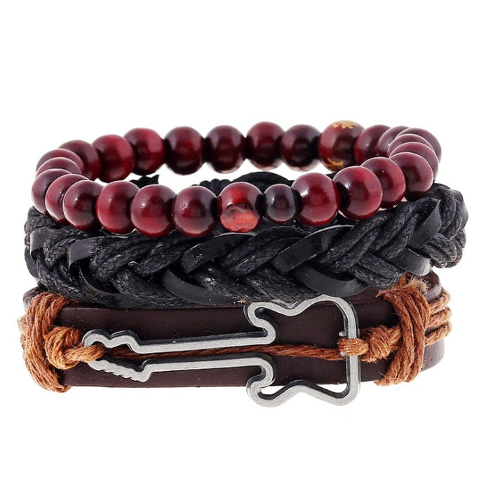 Beaded Leather Bracelet