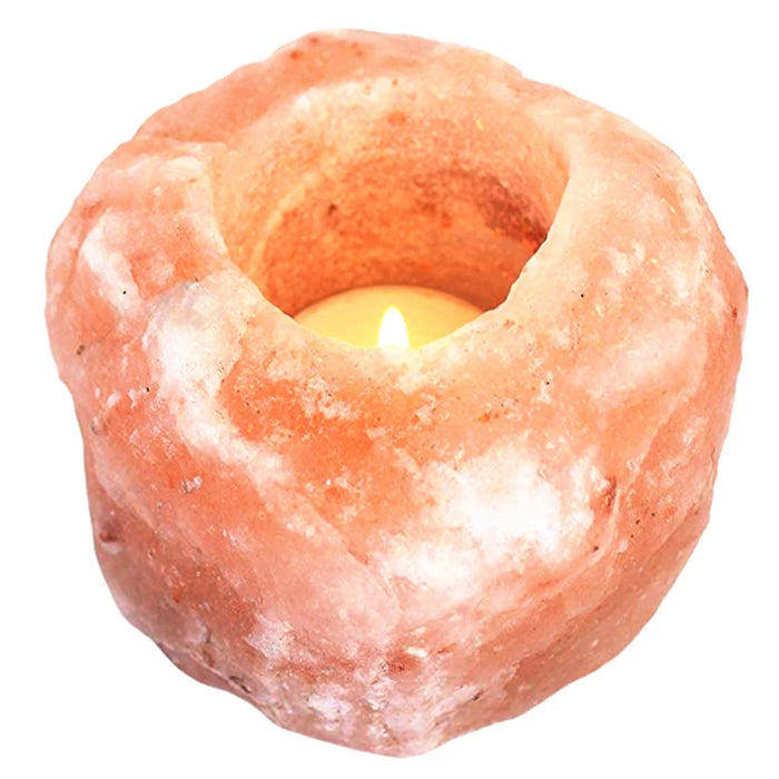 Mineral Crystal Salt Candle Holder Ideas