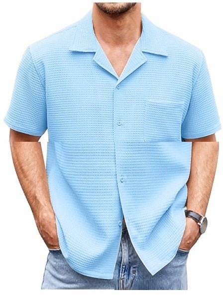 Short Sleeve Waffle Shirt