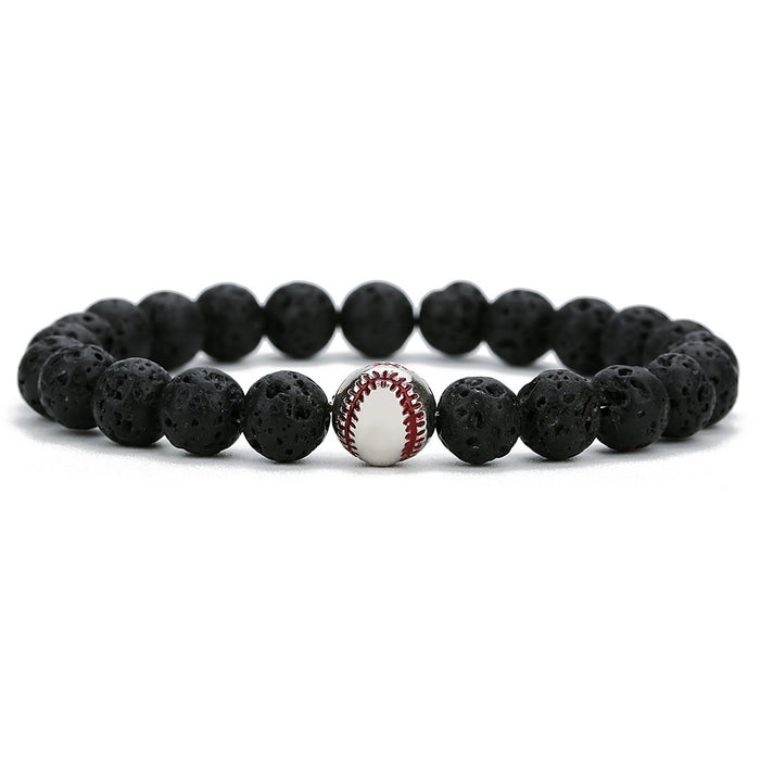 Men's baseball bracelet