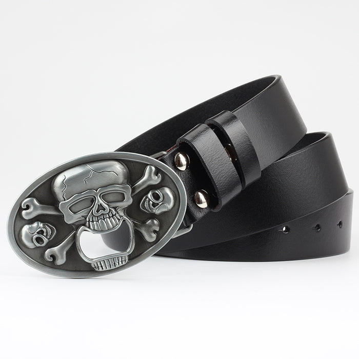 Casual Skull Decorative Belt