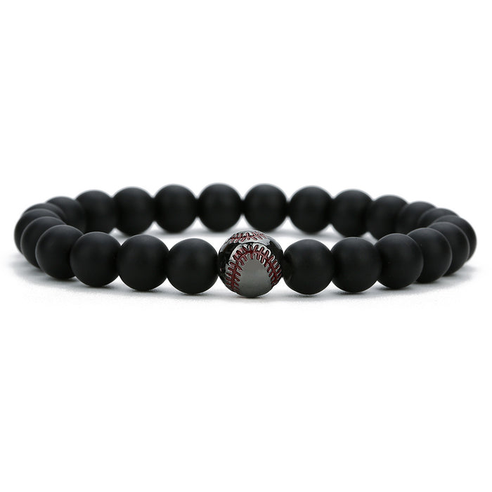 Men's baseball bracelet