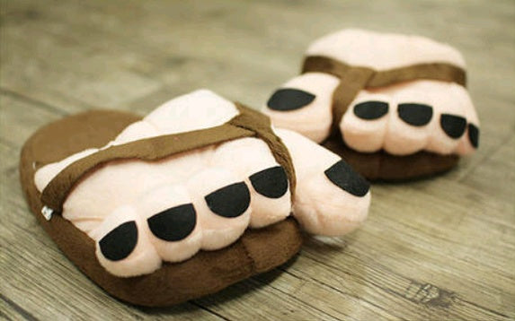 Winter men & women cute five-finger toe big feet