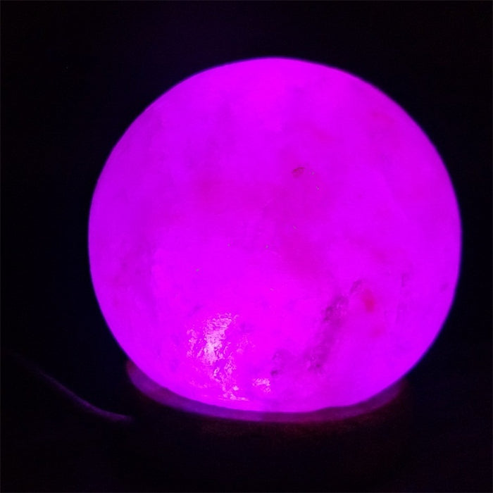 Colorful round ball USB salt lamp